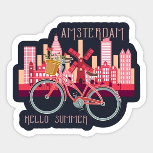 Hello Summer! Amsterdam Sticker